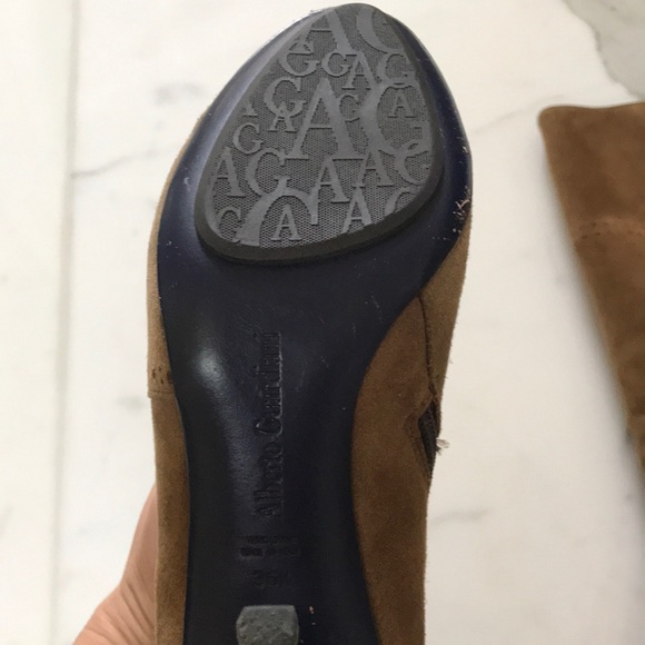 🛍Italy Alberto Guardiani 36.5 Camel Suede Boots - Picture 4 of 8